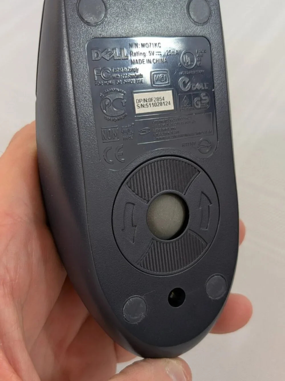 Dell Wired Mouse model M-S69 wired PS/2 connector - New & unused